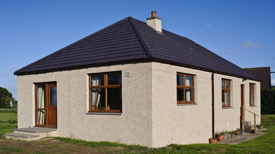 Refurbished slate roof on home in Thornton